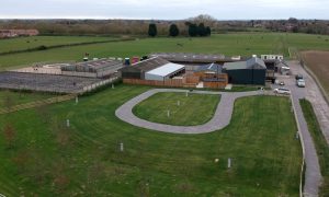 Arial view of Earswick Caravan Site