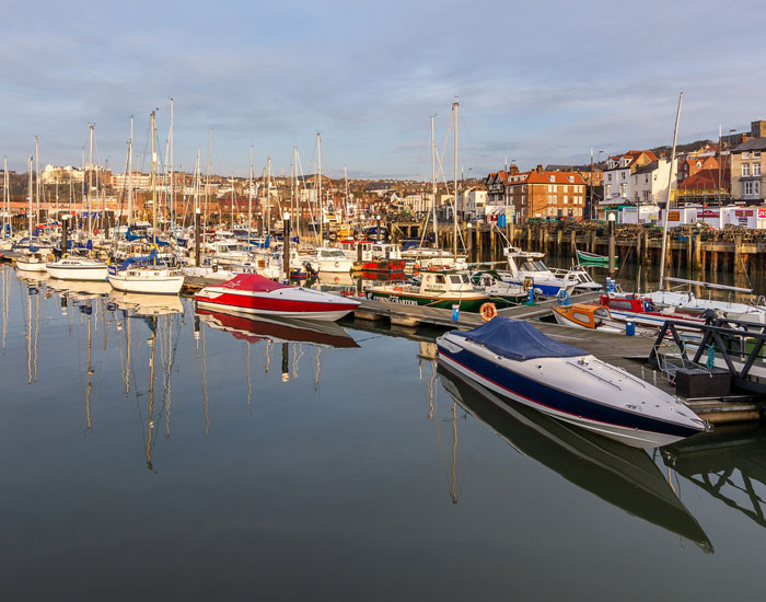 View of Scarborough Marina North Yorkshire